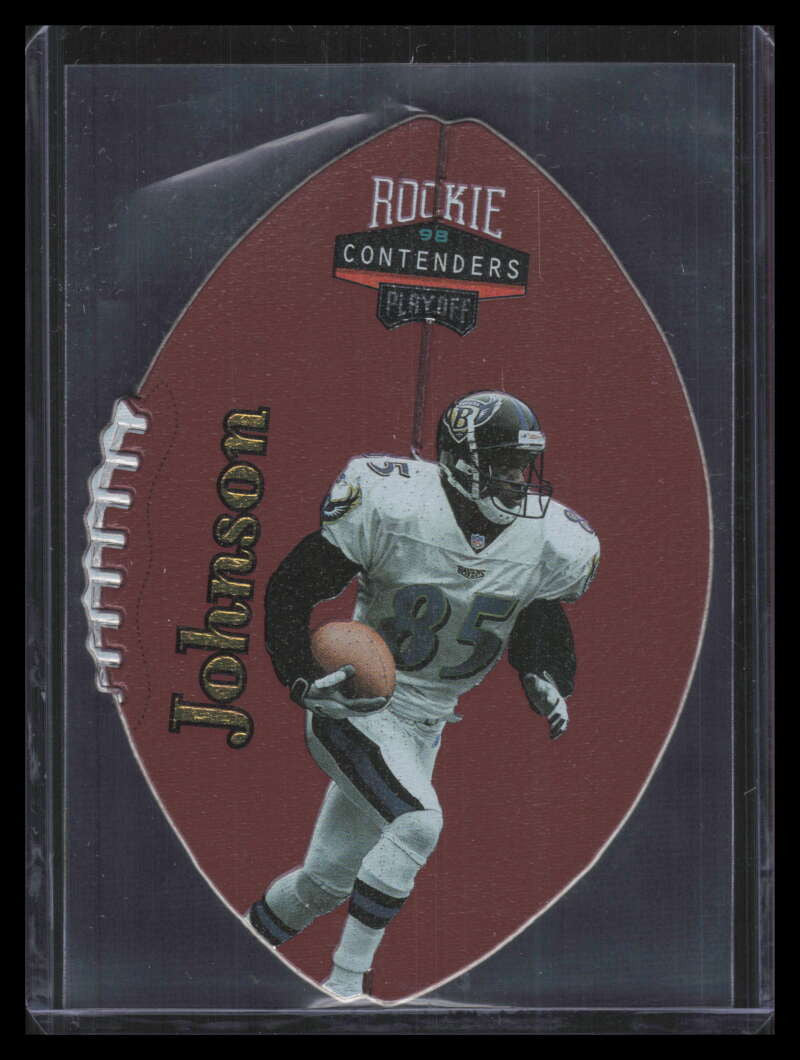 1998 Playoff Contenders Leather Gold 8 Pat Johnson Rookie 45/55