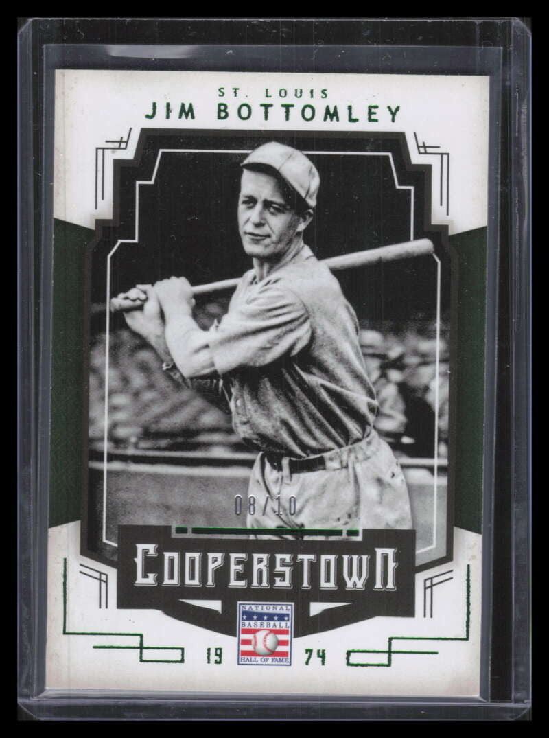 2015 Panini Cooperstown HOF Induction Green 49 Jim Bottomley 8/10