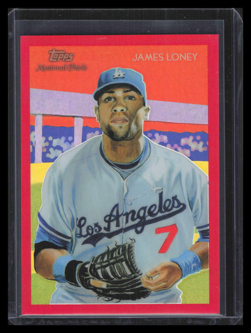 2010 Topps Chrome National Chicle Red Refractor cc5 James Loney 22/25