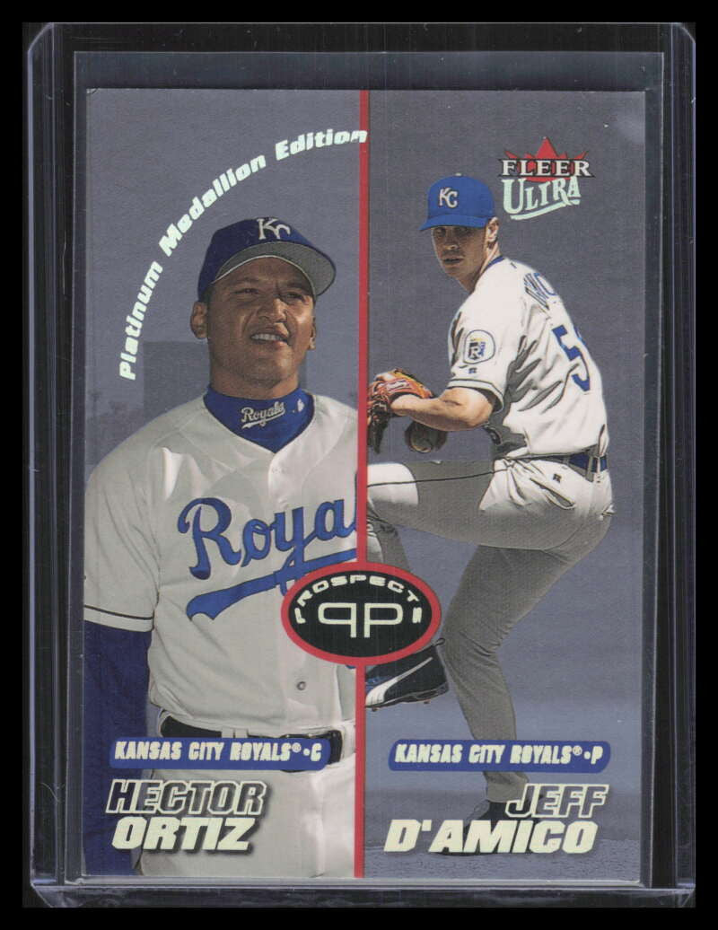 2001 Ultra Platinum Medallion 243 Hector Ortiz Jeff D'Amico 26/50