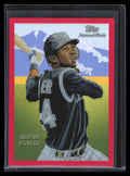 2010 Topps Chrome National Chicle Red Refractor cc42 Dexter Fowler 22/25