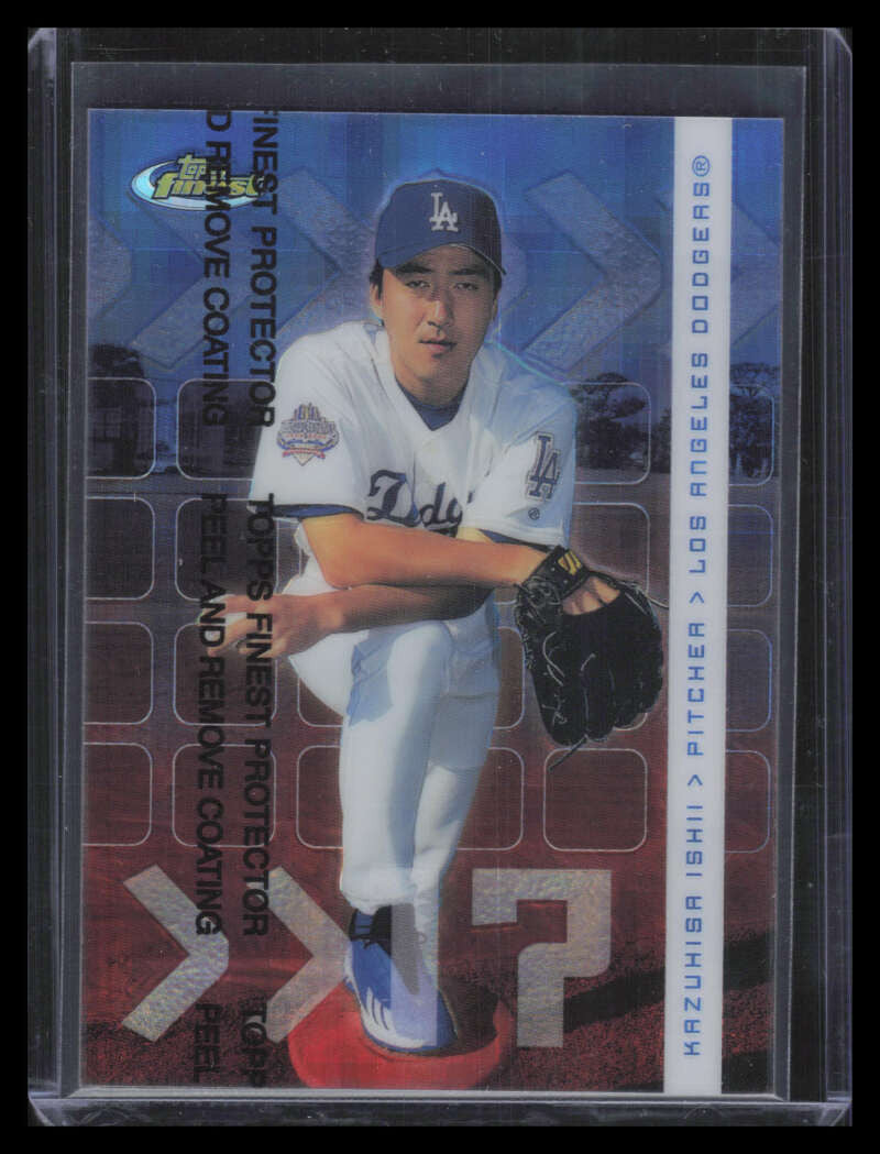 2022 Finest X-Fractor Protector 82 Kazuhisa Ishii Rookie 62/99