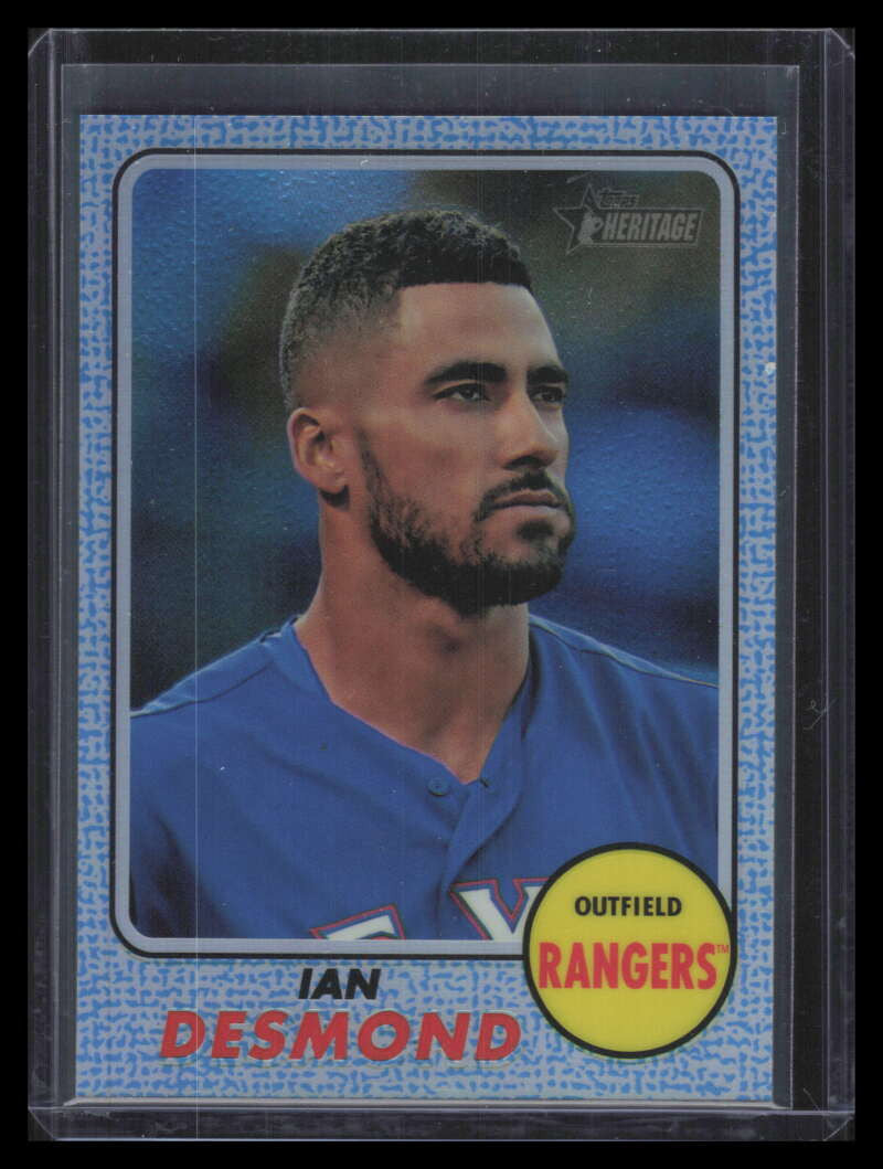 2017 Topps Heritage Chrome Blue Refractor thc458 Ian Desmond 57/68