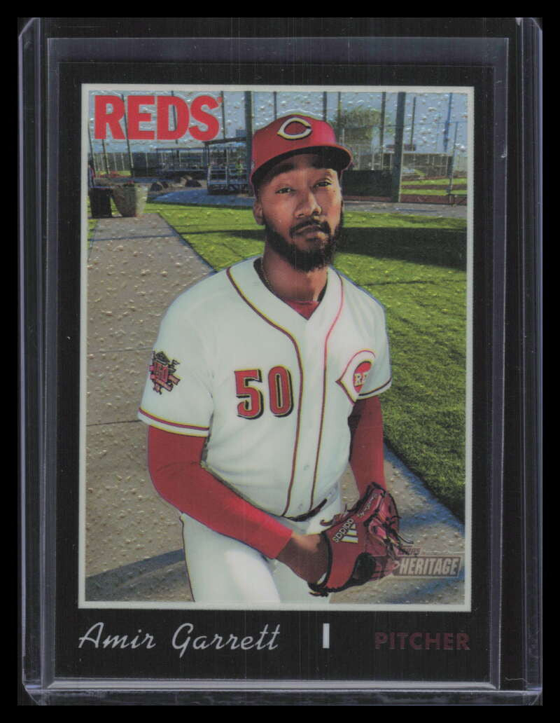 2019 Topps Heritage Chrome Black Refractor thc646 Amir Garrett 29/70