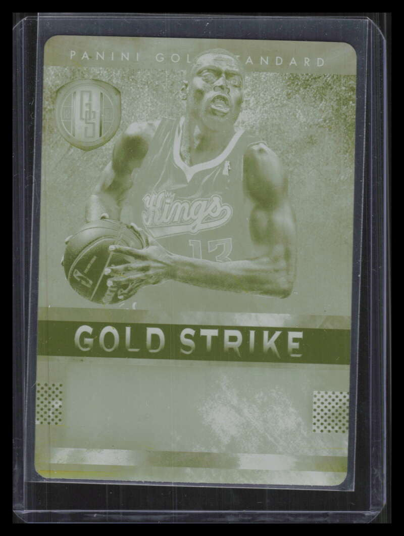 2012-13 Panini Gold Standard Strike Signatures Printing Plate Tyreke Evans 1/1