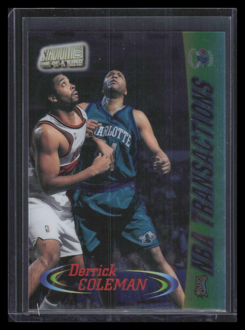 1998-99 Stadium Club One Of A Kind 222 Derrick Coleman TRAN 30/150 Transactions