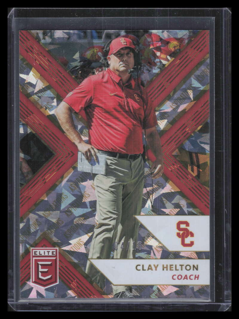 2018 Elite Draft Picks Aspirations Gold 20 Clay Helton 4/10