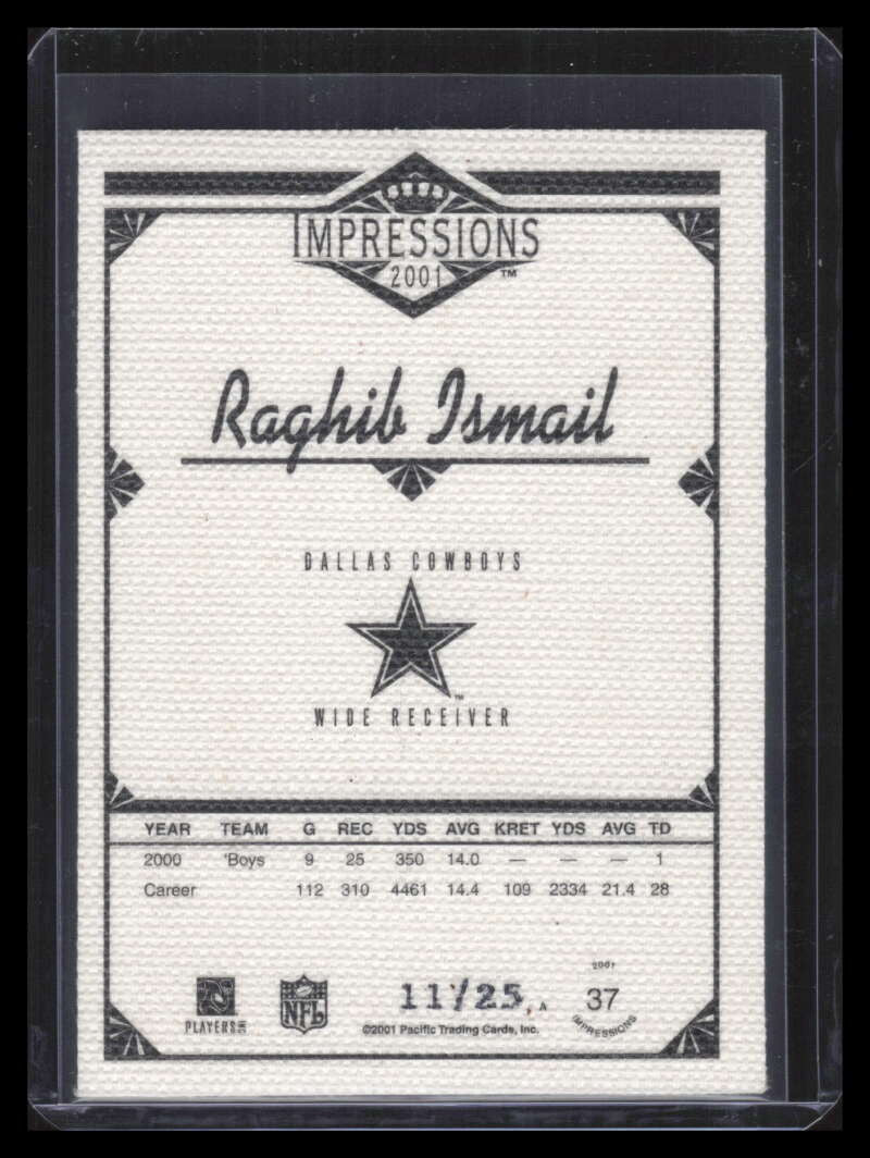 2001 Pacific Impressions Shadow 37 Raghib Ismail 11/25