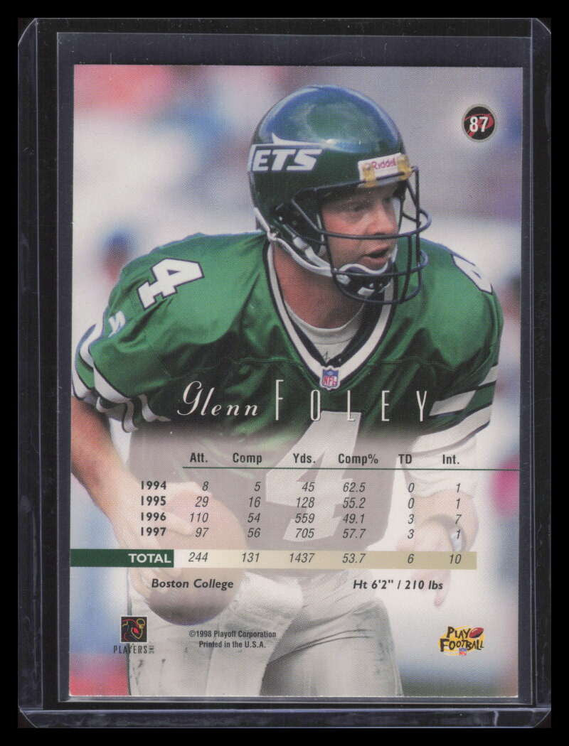1998 Playoff Prestige 7-Eleven Blue 87 Glenn Foley
