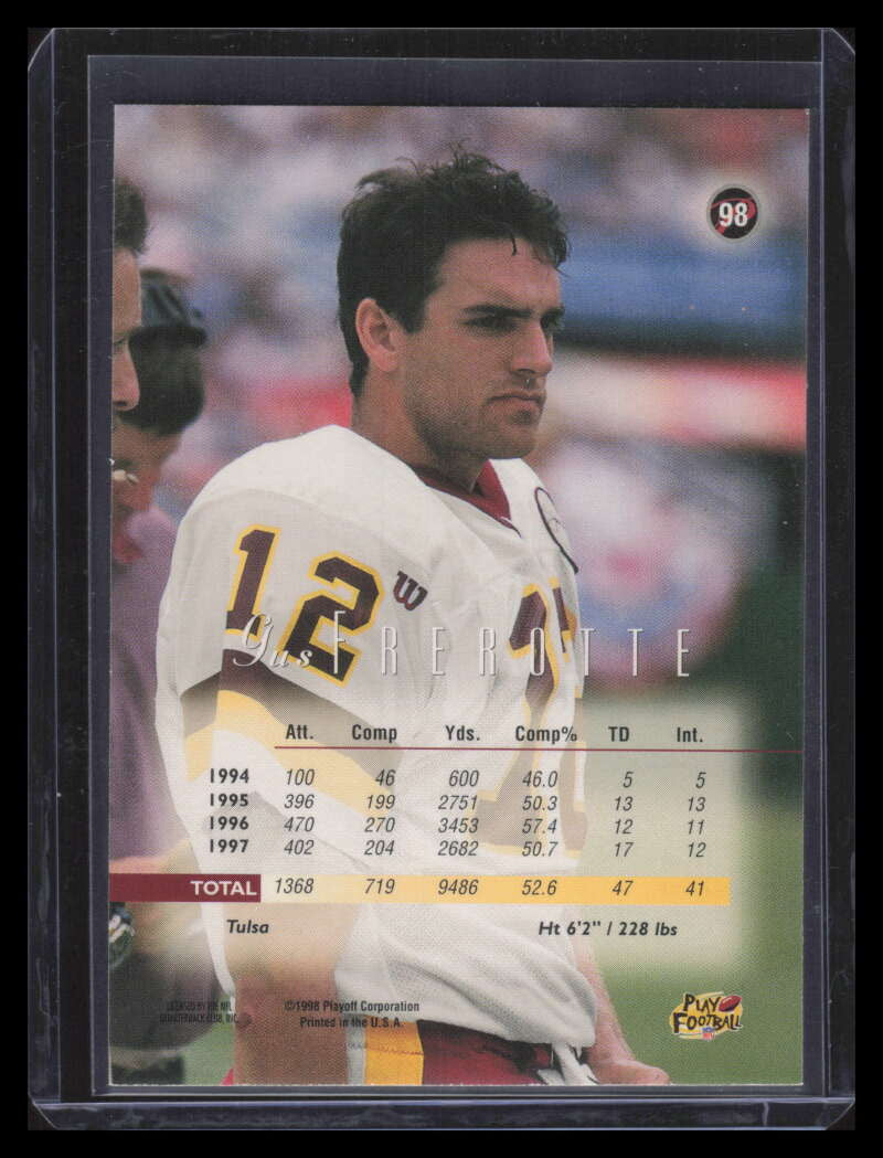 1998 Playoff Prestige 7-Eleven Blue 98 Gus Frerotte