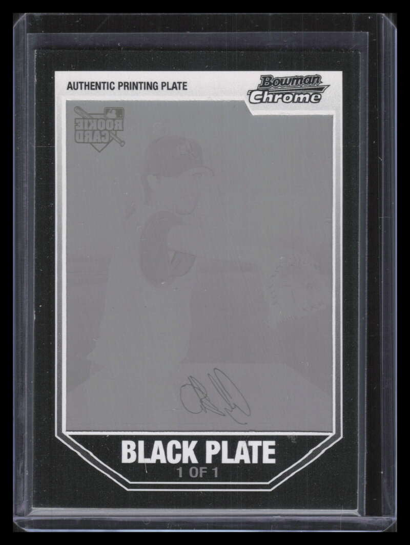 2007 Bowman Chrome Draft Printing Plate Black bdp44 Andy Sonnanstine Rookie 1/1