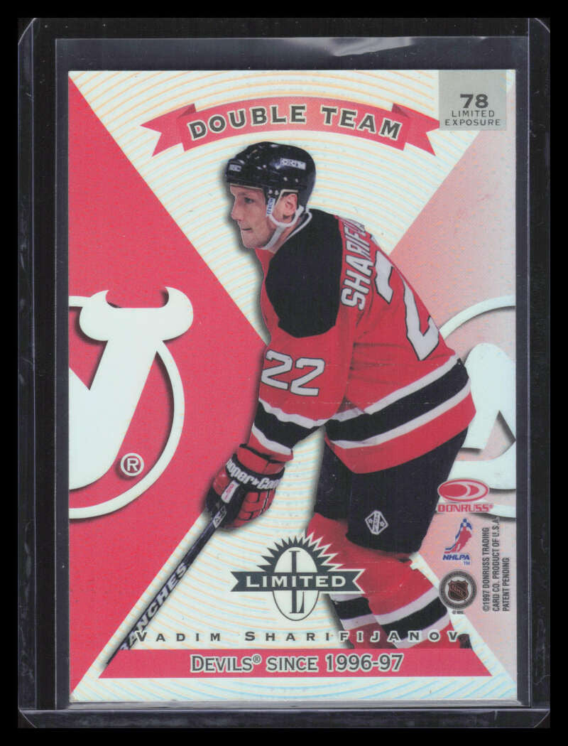 1997-98 Donruss Limited Exposure 78 Vadim Sharifijanov Mike Dunham Double Team