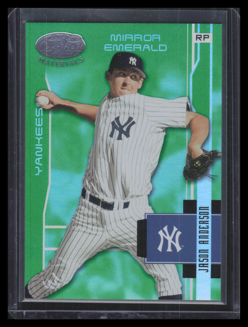 2003 Leaf Certified Materials Mirror Emerald 129 Jason Anderson 2/5