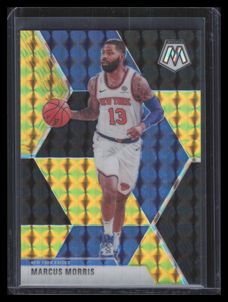 2019-20 Panini Mosaic Choice Black Gold Refractor 71 Marcus Morris Sr. 8/8