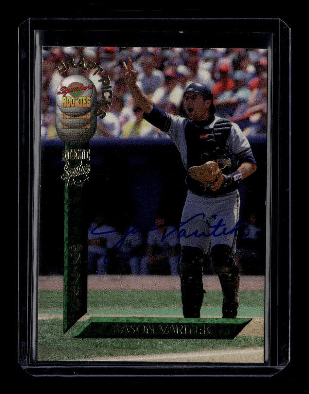 SOLD 180242 1994 Signature Rookies Draft Picks Signatures 14 Jason Varitek RC Auto 6685/7750