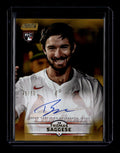 2025 Stadium Club Autographs Gold SCBATS Thomas Saggese Rookie Auto 45/50