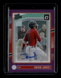 2024 Donruss Optic Rated Prospects Signatures Purple 103 Druw Jones RC Auto /49