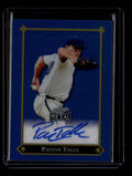2025 Leaf Metal 92 Gold Rookies Autograph Blue lgrpt1 Payton Tolle RC Auto 15/25
