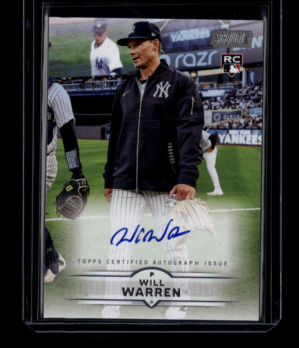 2025 Stadium Club Autographs SCBAWWA Will Warren Rookie Auto