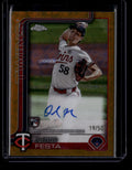 2025 Topps Chrome Logofractor Autographs Gold Refractor David Festa RC Auto /50