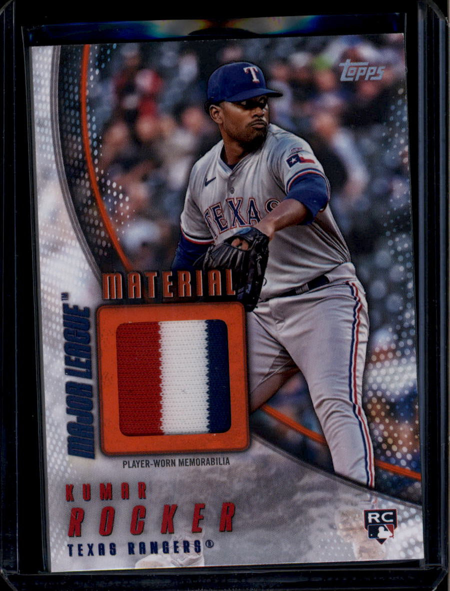 2025 Topps Major League Materials Orange mlm2kr Kumar Rocker Rookie Patch 19/25