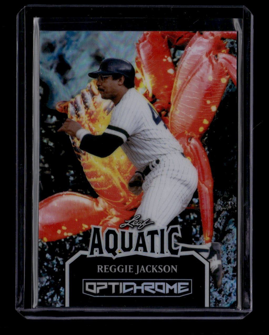 2025 Leaf Optichrome Aquatic Crab Prismatic ab118 Reggie Jackson 1/1