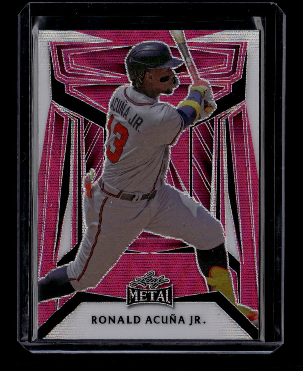 2023 Leaf Metal Wave Pink b30 Ronald Acuna Jr. 6/7