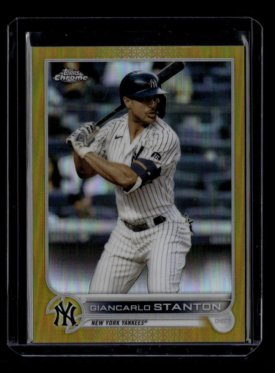 2022 Topps Chrome Gold Refractor 139 Giancarlo Stanton 31/50