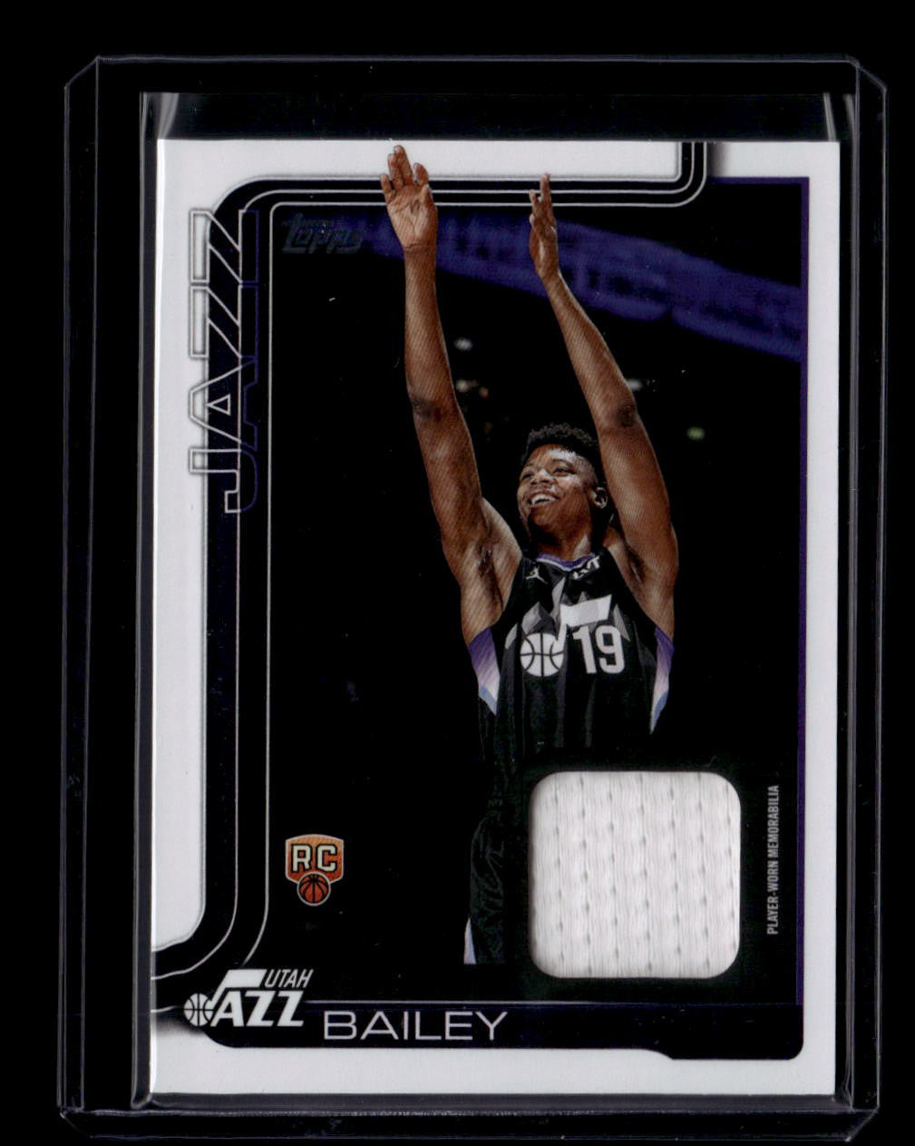 SOLD 180284 2025-26 Topps Flagship Real One Relics FROAB Ace Bailey Rookie Jersey