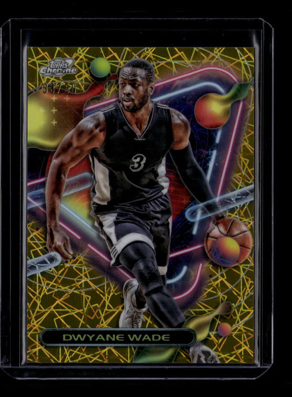 2023-24 Topps Cosmic Chrome Gold Interstellar Refractor 70 Dwyane Wade 38/50