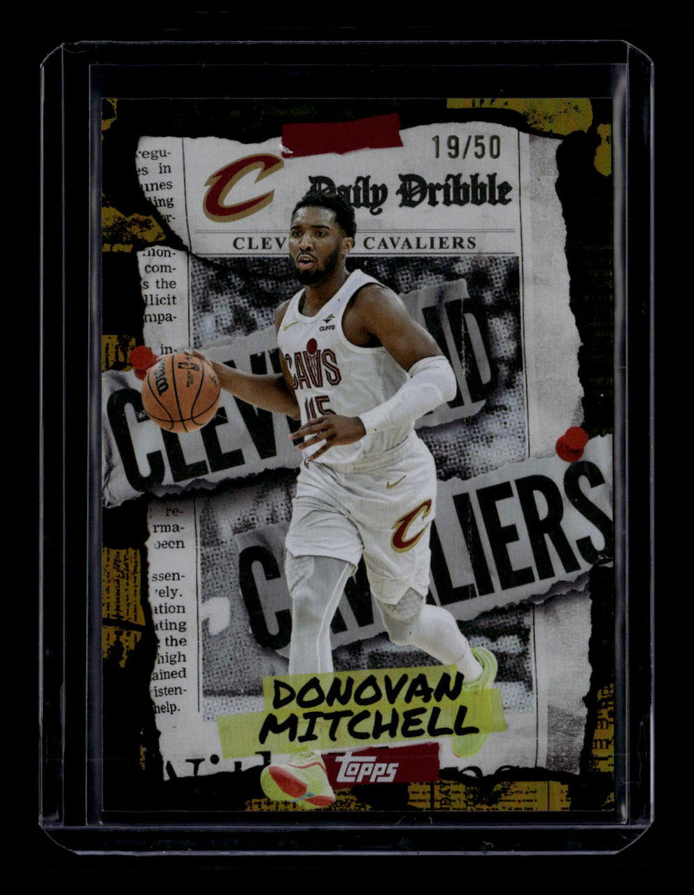 2025-26 Topps The Daily Dribble Gold Rainbow dd8 Donovan Mitchell 19/50
