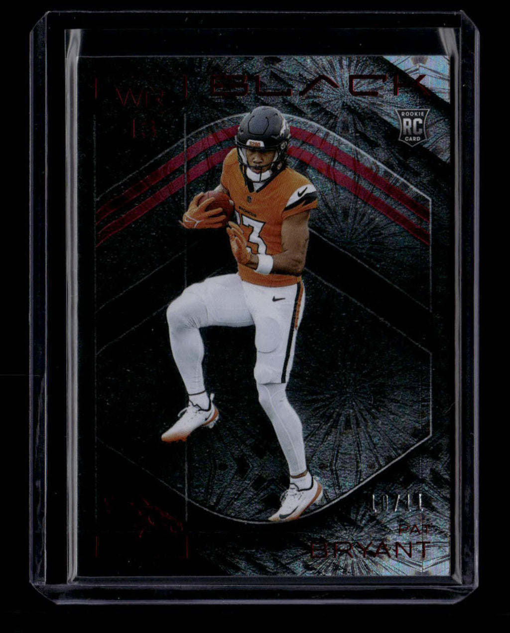 SOLD 180299 2025 Panini Black Ruby 108 Pat Bryant Rookie 10/11