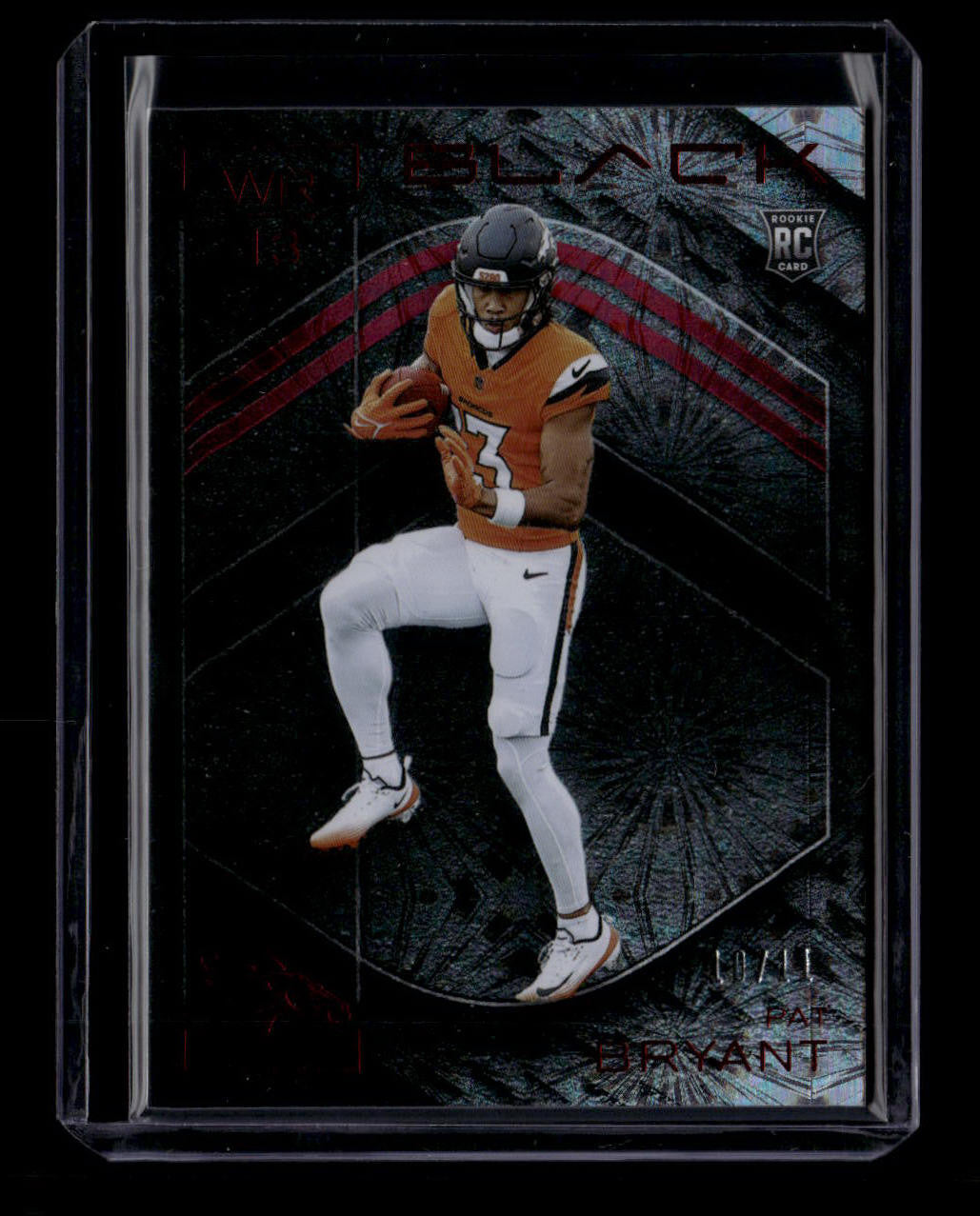 SOLD 180299 2025 Panini Black Ruby 108 Pat Bryant Rookie 10/11