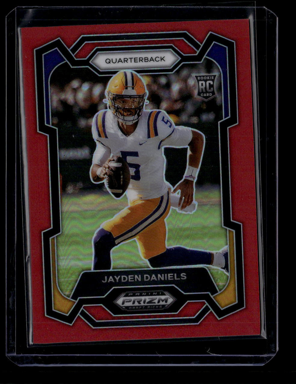 SOLD 180301 2024 Panini Prizm Draft Picks Prizms Red Refractor 108 Jayden Daniels RC 34/299