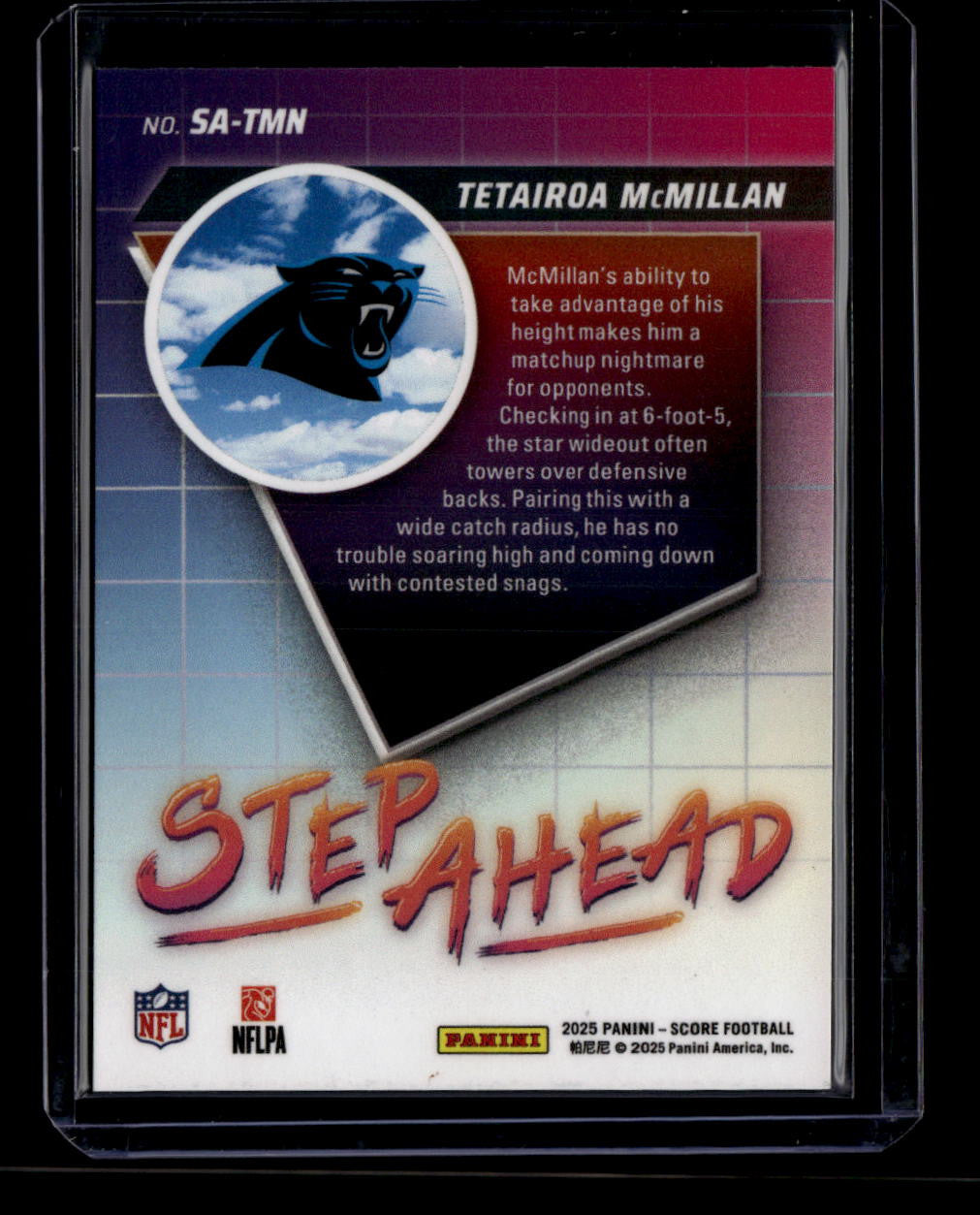 2025 Score Step Ahead 16 Tetairoa McMillan Rookie