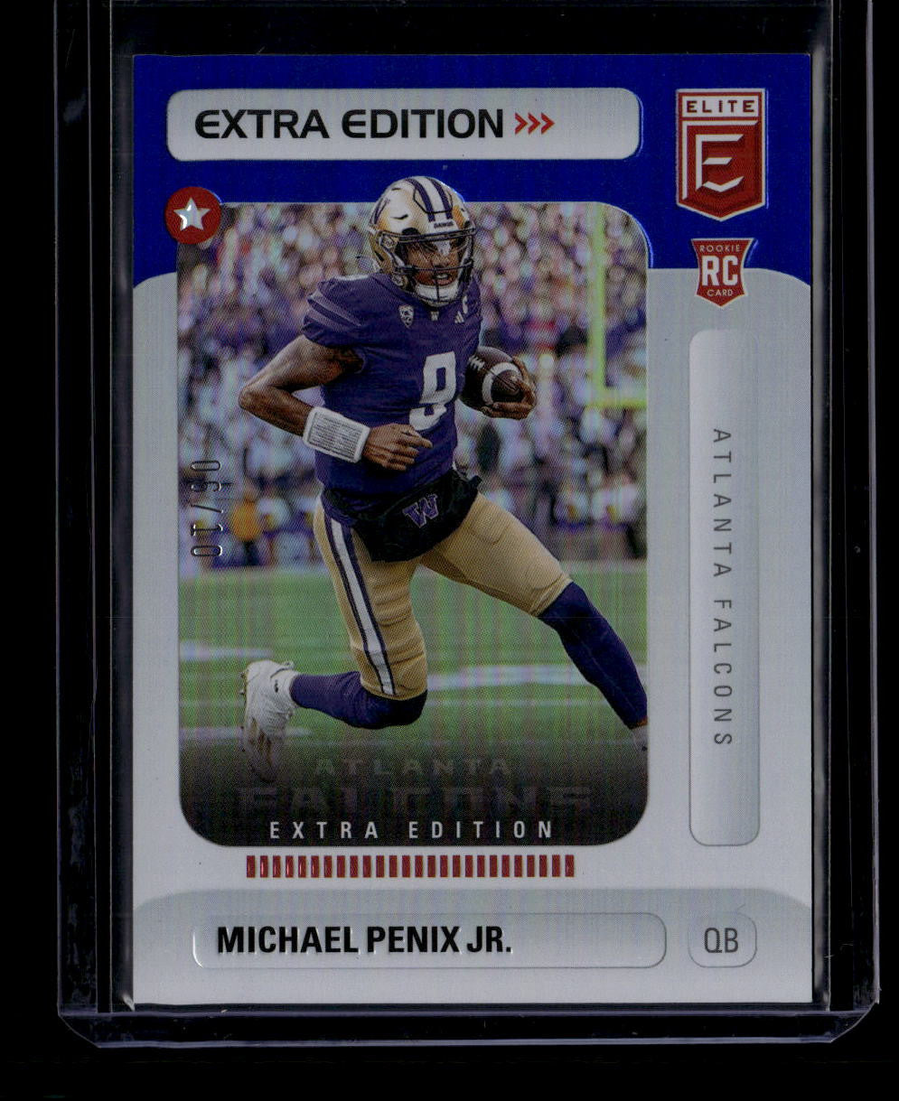 2024 Elite Extra Edition Blue 12 Michael Penix Jr. Rookie 6/10