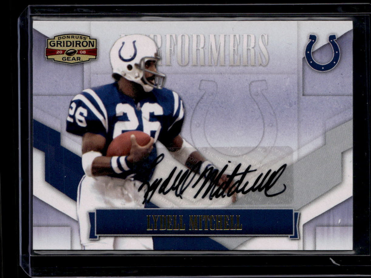 2008 Donruss Gridiron Gear Performers Autographs 30 Lydell Mitchell Auto 171/250