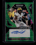 SOLD 180338 2024 Panini Prizm Draft Saturday Star Signatures Green Blake Corum RC Auto 6/25