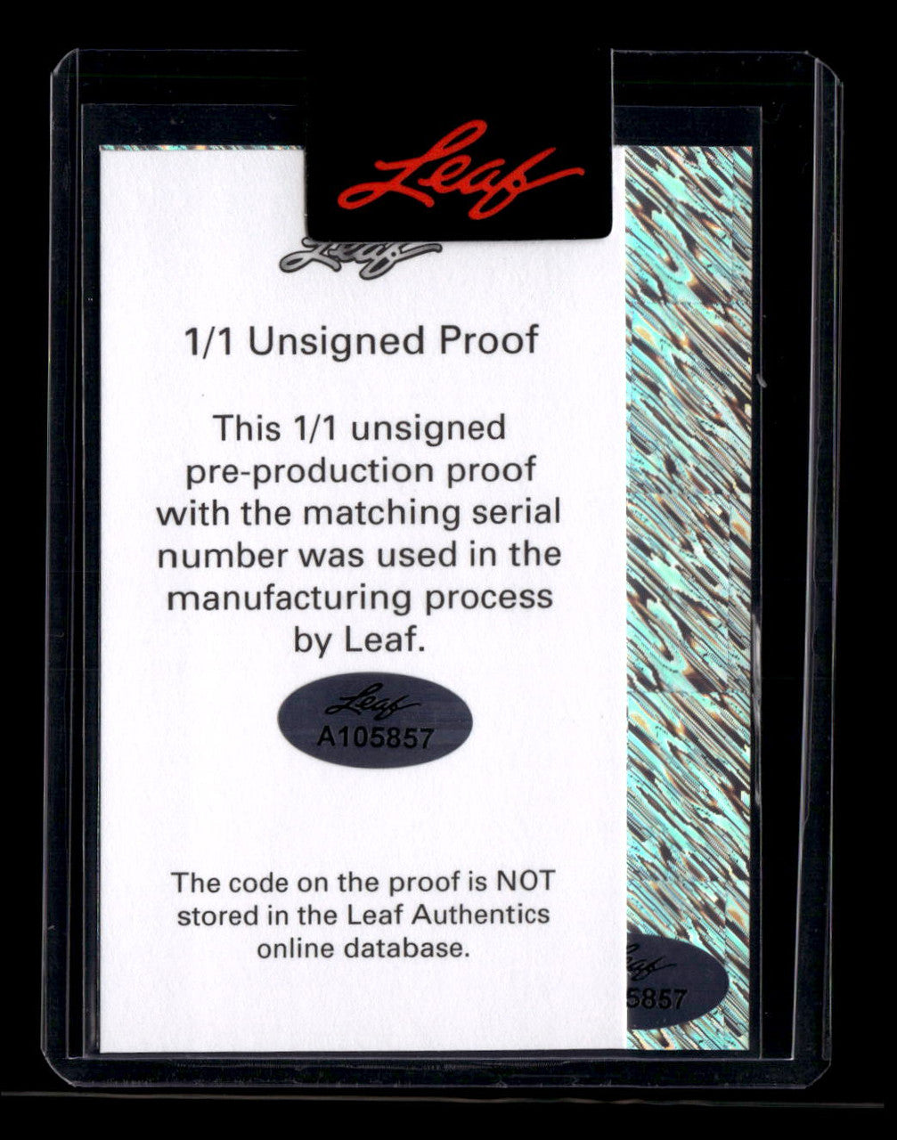 2023 Leaf Vibrance Field of View Pre-Production Proof Shimmer Barry Sanders 1/1