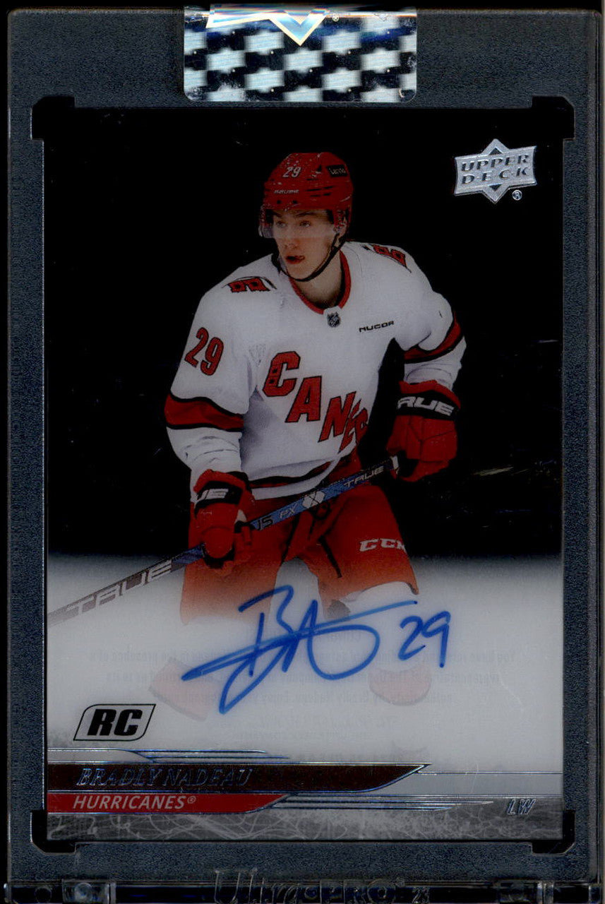 SOLD 180356 2024-25 Upper Deck Clear Cut CCBN Bradly Nadeau Rookie Auto
