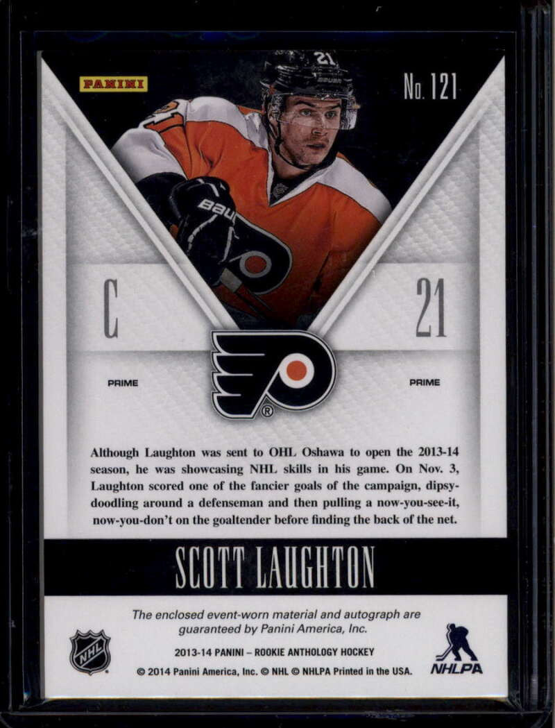 2013-14 Luxury Suite Rookie Autographs Prime Scott Laughton RC Patch Auto 13/25