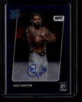 2022 Donruss Optic UFC Rated Signatures Purple Stars Max Griffin RC Auto 8/25