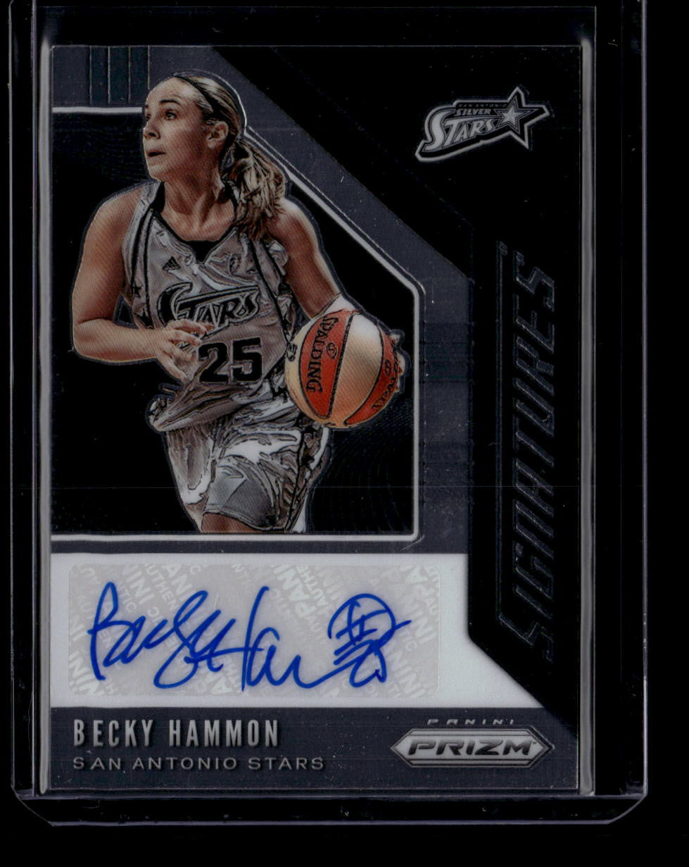 SOLD 180370 2020 Panini Prizm WNBA Signatures 20 Becky Hammon Auto