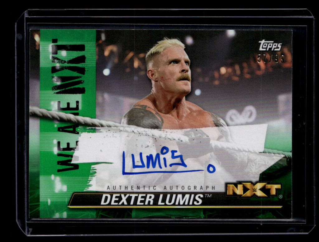 2021 Topps WWE NXT We Are NXT Autographs Green ADL Dexter Lumis Auto 57/99