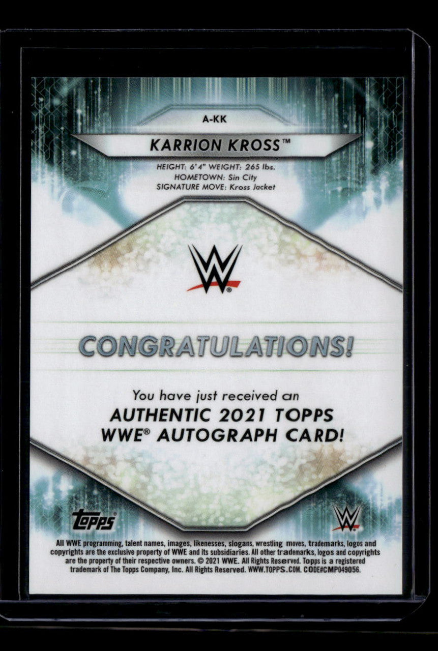 2021 Topps WWE Autographs Orange AKK Karrion Kross Auto 28/50