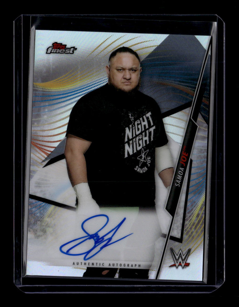 2020 Finest WWE Autographs ASJ Samoa Joe Auto