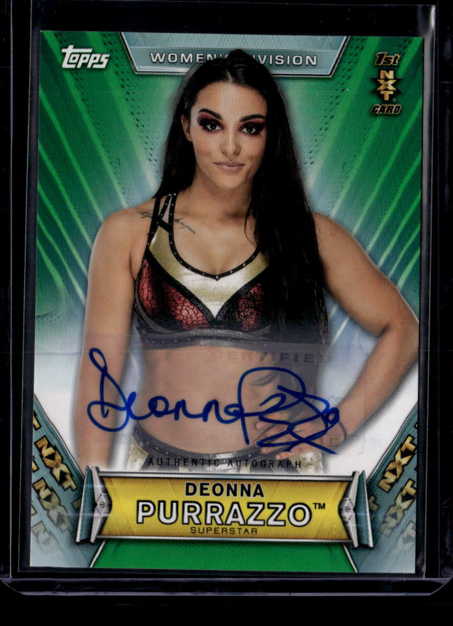 2019 Topps WWE Women's Division Autographs Green ADP Deonna Purrazzo Auto 8/150