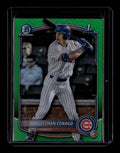 SOLD 180389 2025 Bowman Chrome Draft Green Refractor bdc17 Ethan Conrad Rookie 54/99