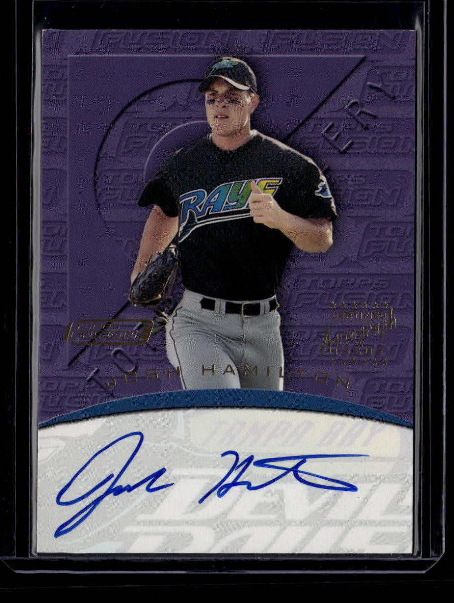 2001 Topps Fusion Autographs fa8 Josh Hamilton