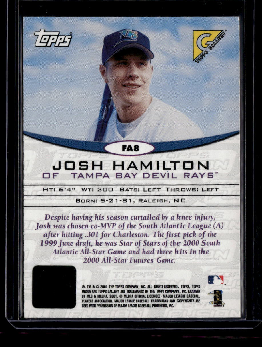 2001 Topps Fusion Autographs fa8 Josh Hamilton
